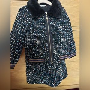 “Coco C-Inspired” Toddler Tweed Skirt Set